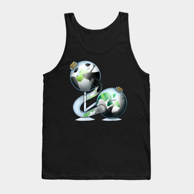 Agender And Aromantic Pride Potion Tank Top by Qur0w